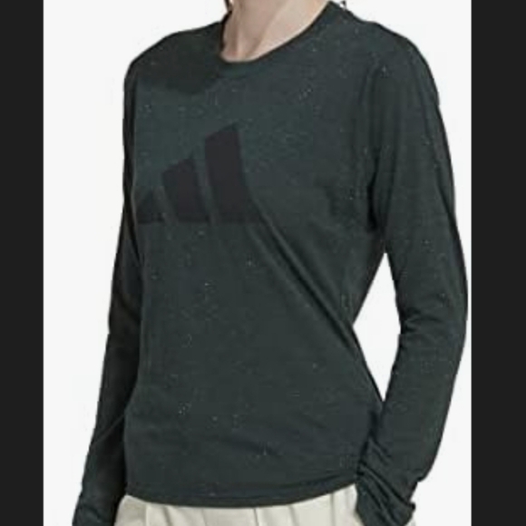 adidas Tops - adidas Green and Black Long Sleeve Tee
